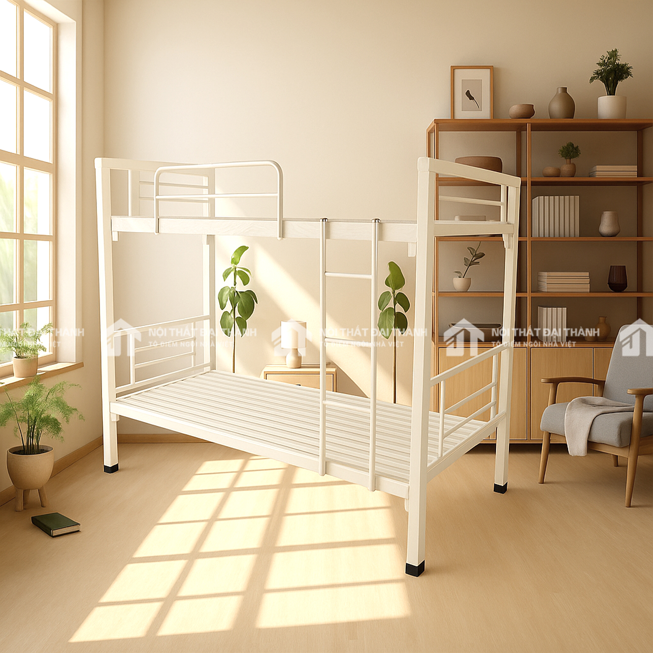 Giường hai tầng sắt hộp cao cấp Đại Thành (1)
