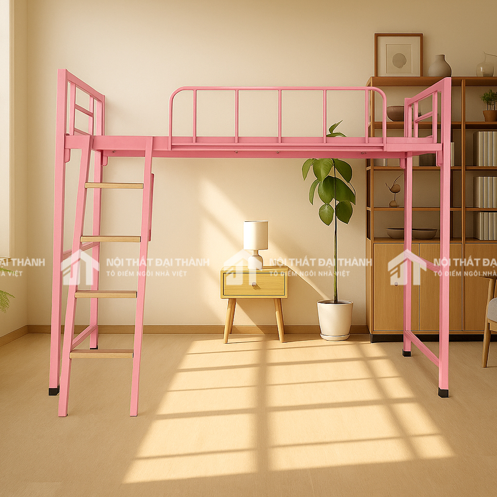 Giường sắt hộp 1 tầng trên cao cấp Đại Thành 1m2x2mx2m3 (1)