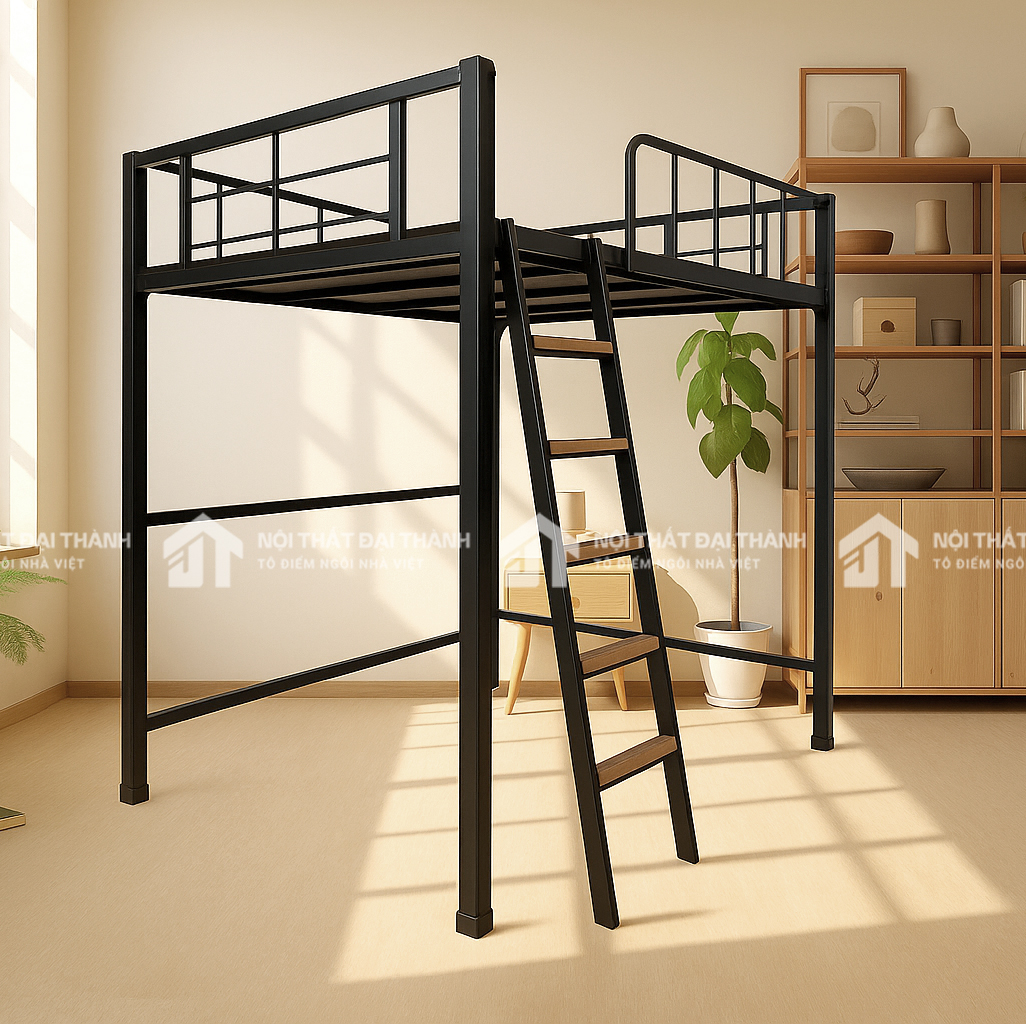Giường sắt hộp 1 tầng trên cao cấp Đại Thành 1m2x2mx2m3 (7)